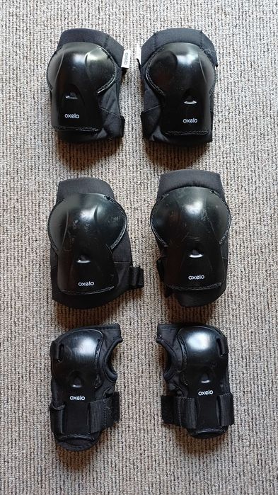 Conjunto de Protecção: Capacete e 3 Protecções Criança