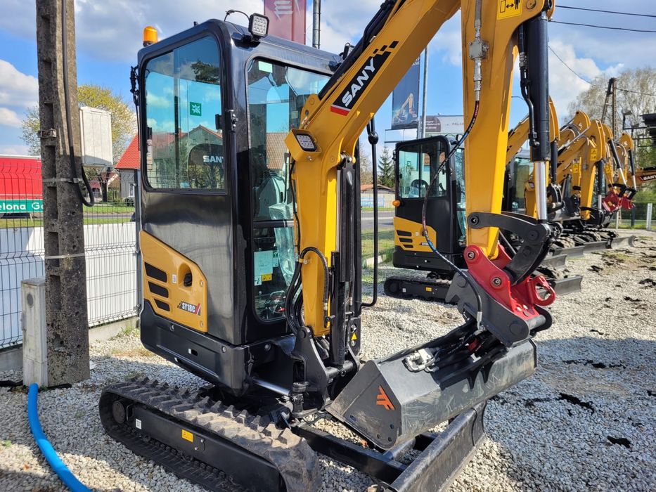 Wynajem minikoparki Sany