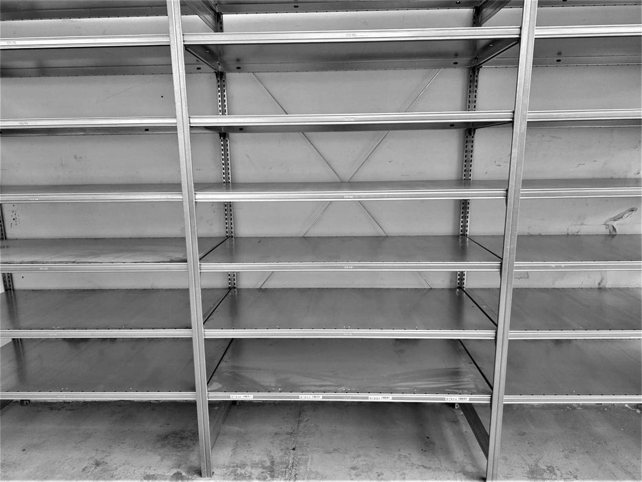 Regał Metalowy 62x220x400cm Półka Magazynowy Ocynk Garaż Piwnica Warsztat