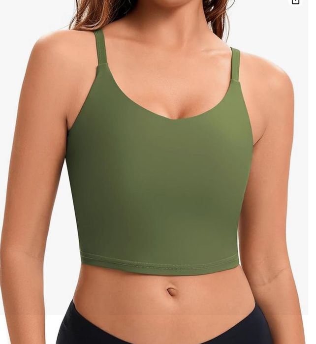 Damska góra od bikini/sportowy biustonosz, zielony, rozm. 2XL WOWENY