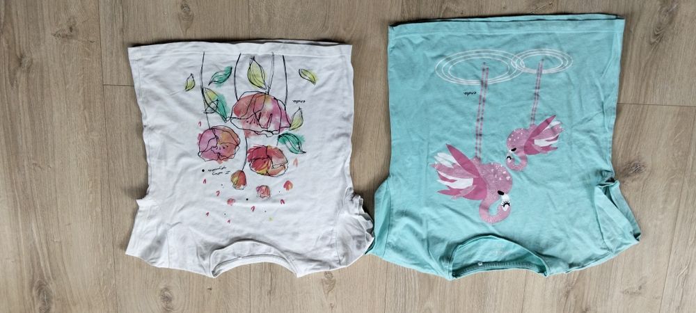 2x t-shirty dziewczęce endo