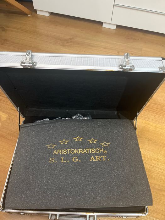 Faqueiro Luxo Aristokratisch Solingen Art (Banhado a Prata e Ouro / Novo)