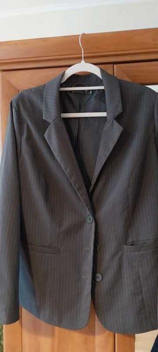 Żakiet szary w paski