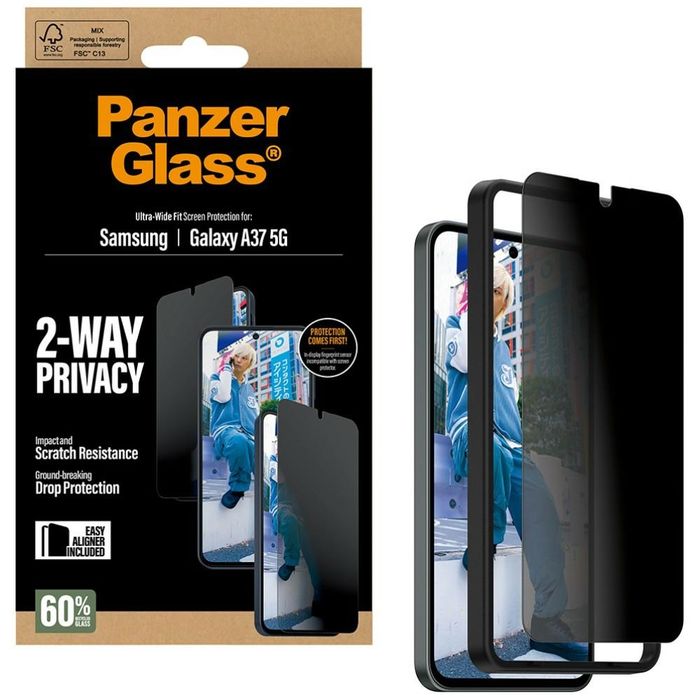 Szkło prywatyzujące PanzerGlass Ultra-Wide Fit do Samsung Galaxy A37 5G