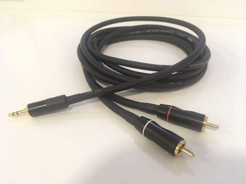 Инсертный аудио кабель 3,5/2RCA