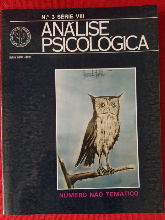 Análise Psicológica nº3 Série VIII - Temas vários ver índice