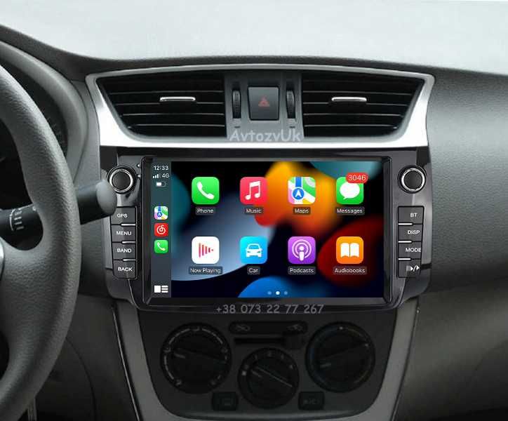 Магнітола JUKE KICKS Nissan SENTRA BLUEBIRD SYLPHY CarPlay Андроїд 16