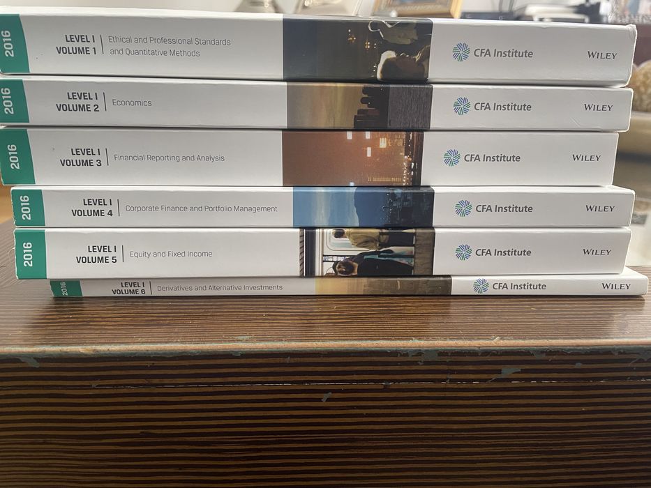 CFA Level 1 (2016) - livros de estudo