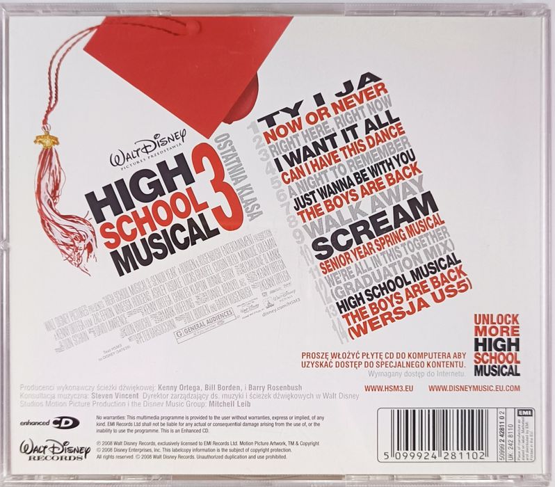 High School Musical 3 Ostatnia Klasa 2008r