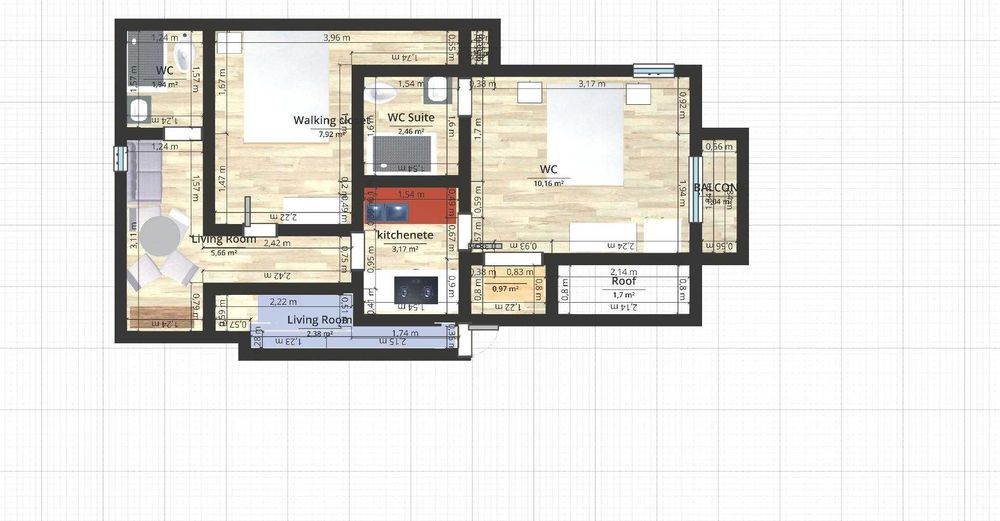 Predio mobilado com 3 apartamentos