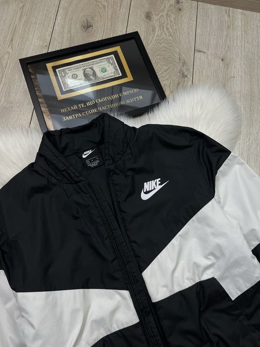 Оригинал Зимний пуховий-бомбер Nike Air SWOOSH NSW Jordan Bomber Alpha