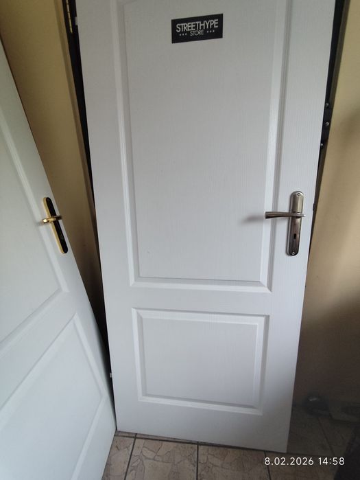 Drzwi porta 80 cm lewe białe nie przycinane Pol skone classen