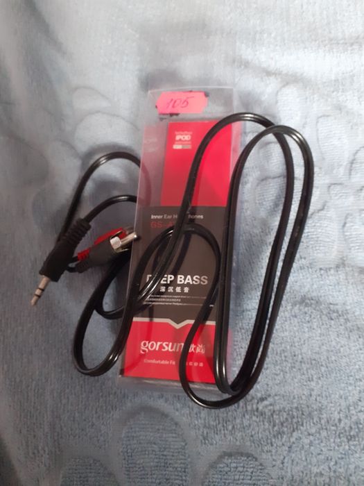 Шнур GS-A340 Джек на 2 тюльпана