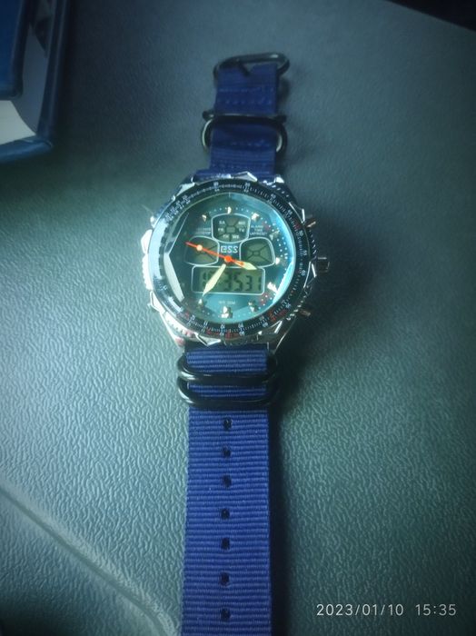 Wspaniały, rzadki vintage ESS, obrotowy bezel, okazja, po przeglądzie.