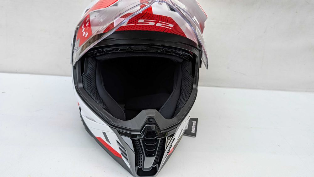 Kask Motocyklowy LS2 MX702 PIONEER II Hill White/Red