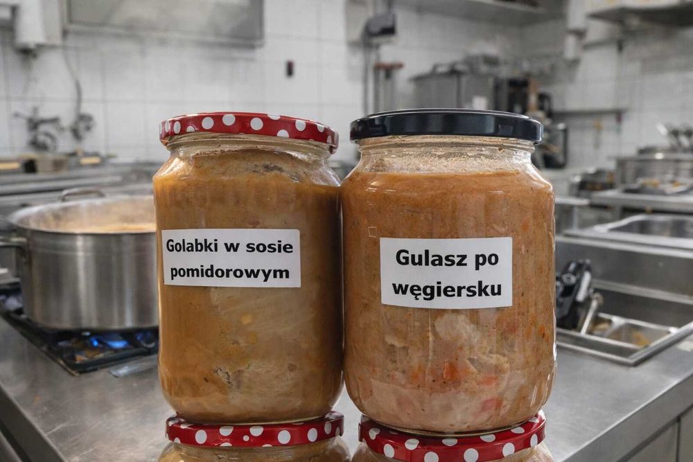 Zestaw 10 dań wekowanych w słoikach z obiadami domowymi długi termin