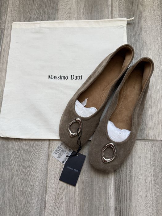 Балетки жіночі massimo dutti замшеві