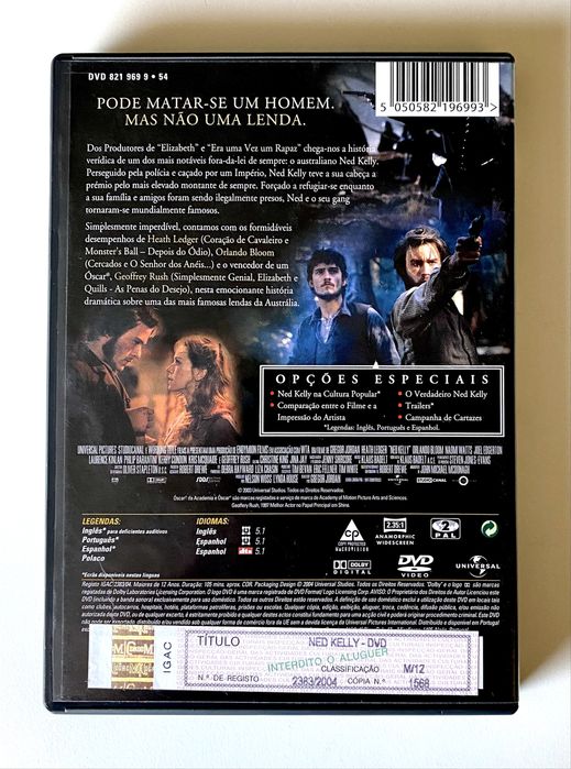 Filme em Dvd Ned Kelly