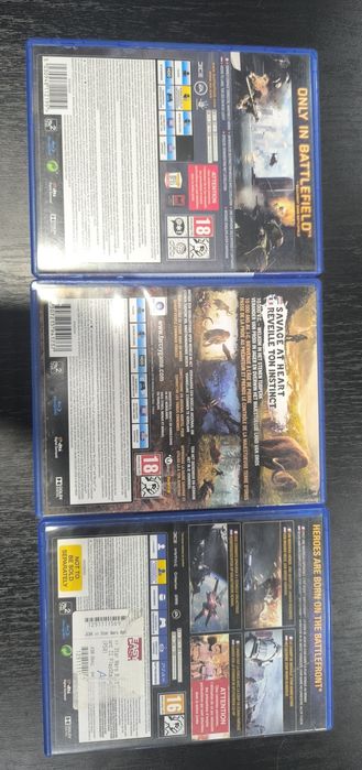 Far cry primal/Star wars battlefront 2/Battlefield 4 PlayStation 4