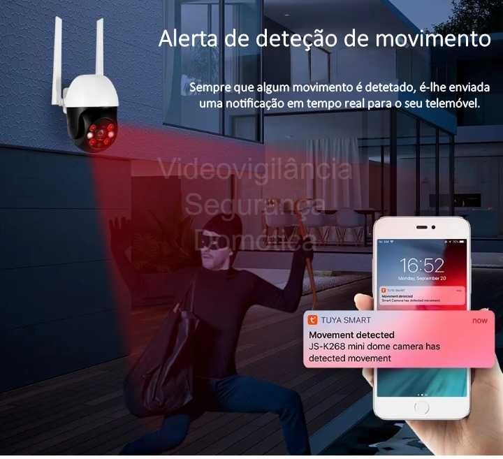 Câmara ‼️ WiFi ‼️ Tuya ‼ Full HD ‼ PTZ ‼ Seguimento Pessoas e Objetos