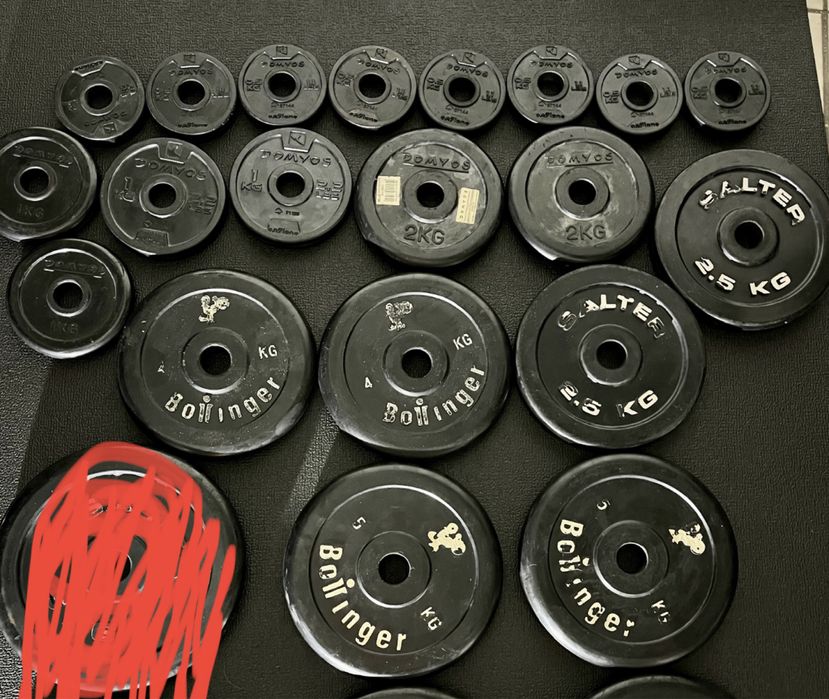 Discos de borracha 35kg musculação/ginásio