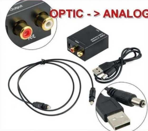 Конвертер цифровой оптический ЦАП аудио звук в аналог декодер оптика ...