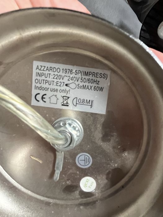 Lampa Azzardo 5 punktów świtlnych