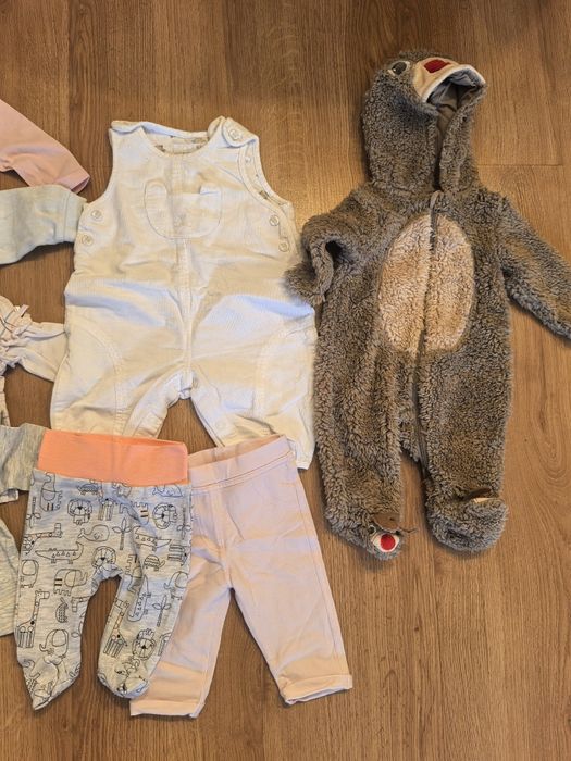 Paczka 16x ubranka dla noworodka rozm. 56