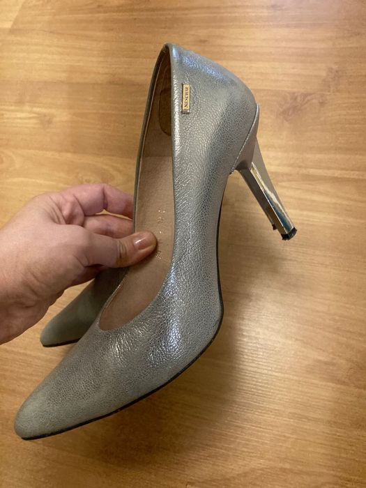 Szpilki srebrne rozm 39