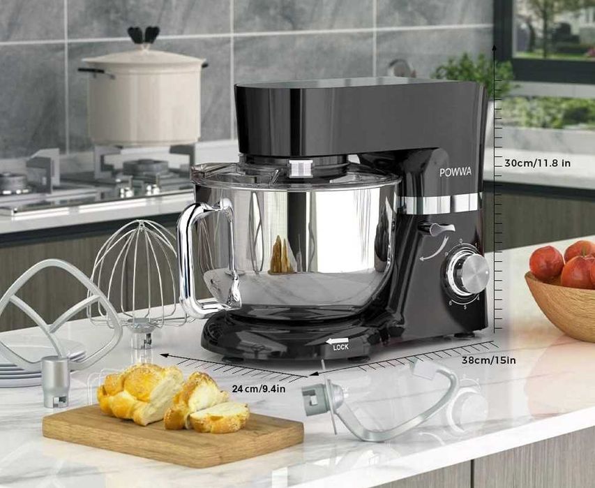 Robot kuchenny POWWA 6,2 L maszyna do ugniatania mieszania Mikser