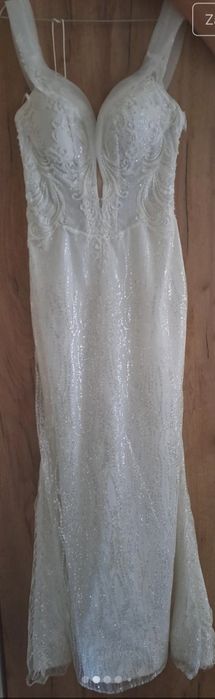 Piękna suknia ślubna syrenka r 36