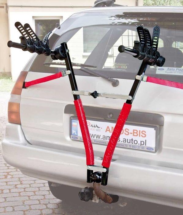 Bagażnik Rowerowy Uchwyt na Hak 3 ROWERY Nożycowy rower prosty transport 45kg Amos
