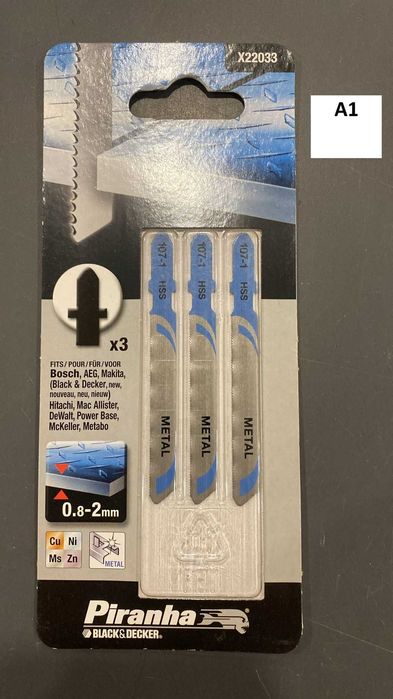 Lâminas para Serra Tico Tico e outras - madeira, metal etc