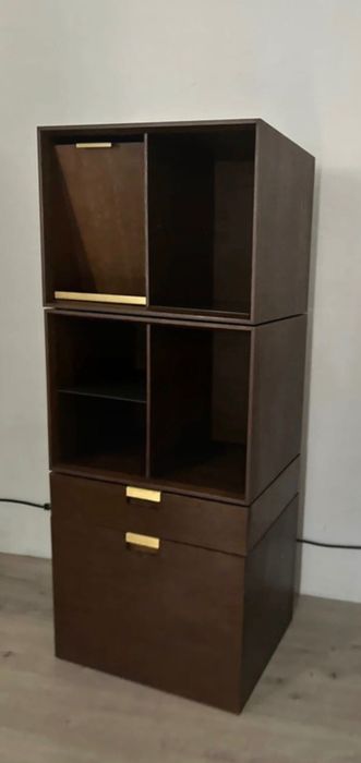 Drewniana szafka modułowa 4 elementy