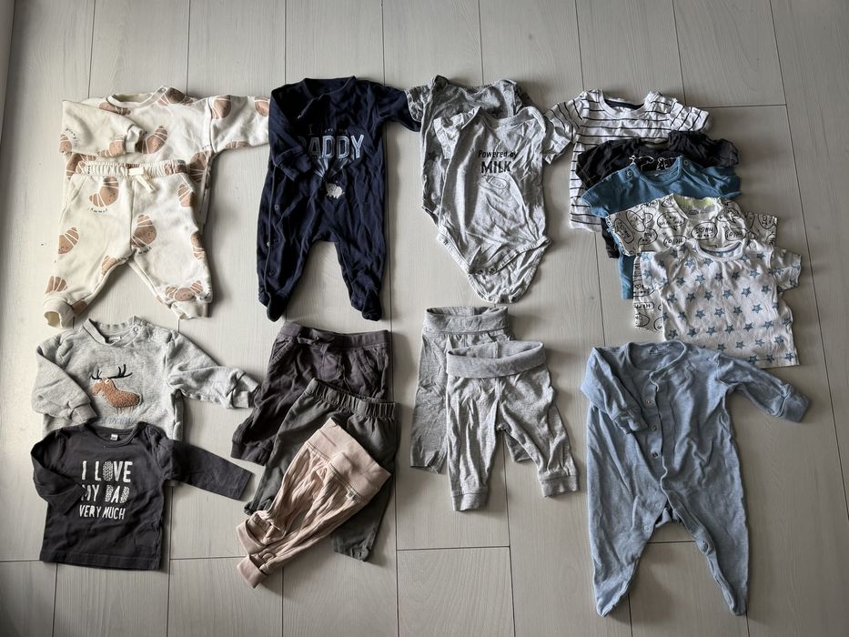 Mega paka super ciuszków! 56-68, newbie, hm, nike, levis, reserved, duzo kompletow!
