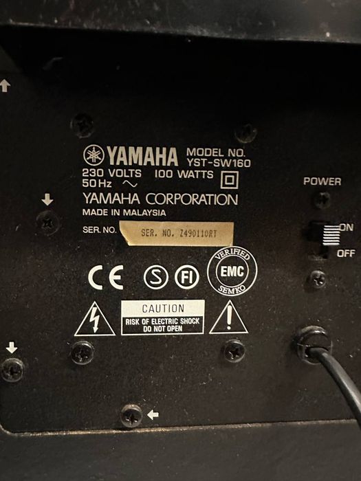 150 Watt! Subwoofer aktywny Yamaha YST-SW160,