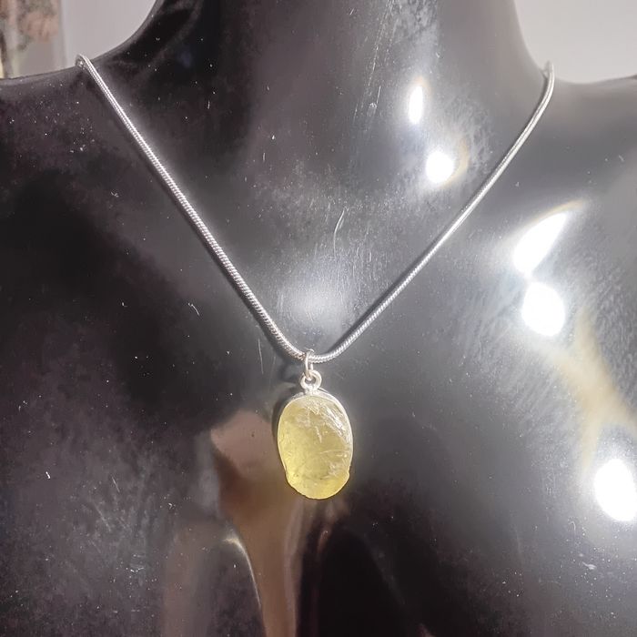 Fio de Prata com Citrino Natural