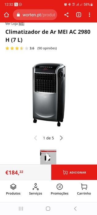 Climatizador de Ar MEI AC 2980 H