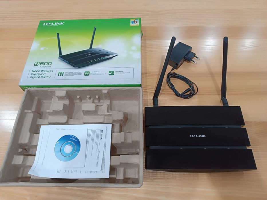 Router TP-Link N600 TL-WDR3600 – OpenWrt 23.05 + LuCI – stan bardzo dobry