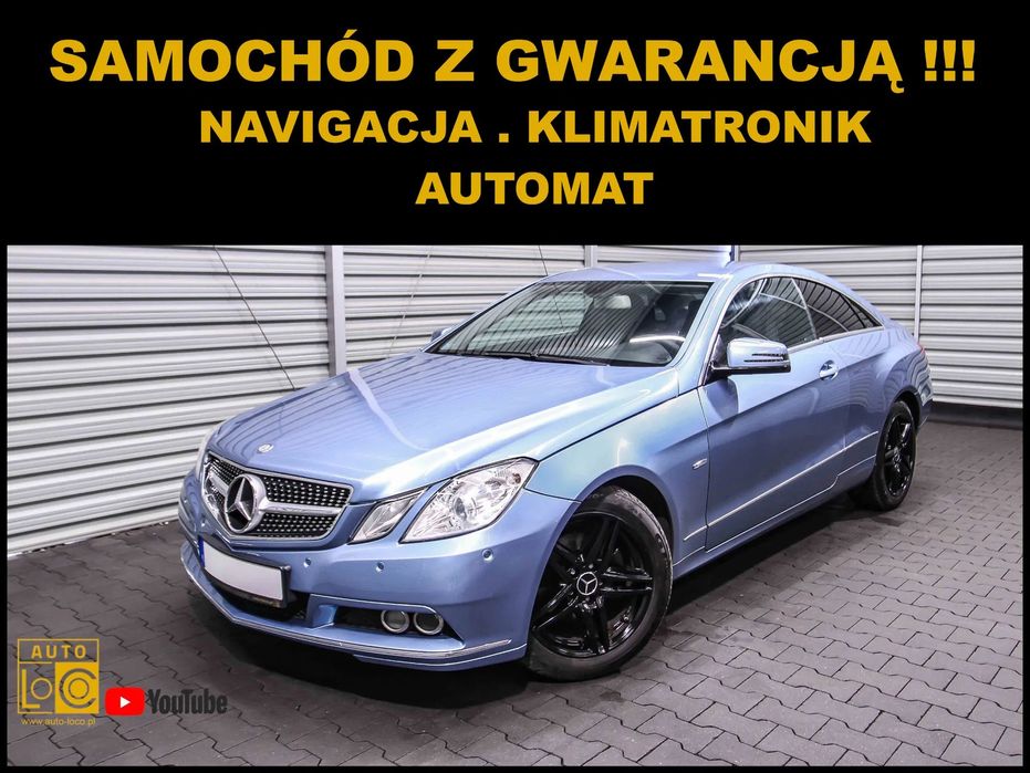 Mercedes-Benz Klasa E AUTOMAT + Navigacja + Skóra + Klimatronik + Parktronik + Tempomat !!!