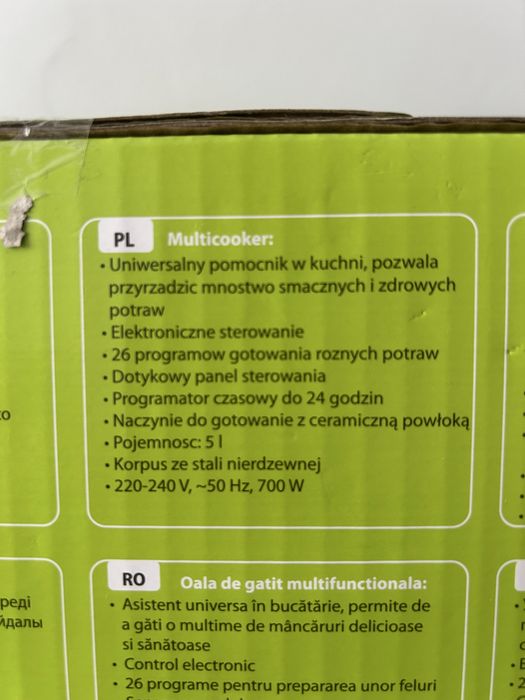 Nowy Szybkowar Maestro Multicooker MR-795 26 programow