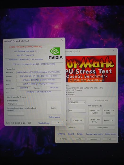 Ігровий Lenovo LOQ / rtx 3050 (6gb) / i5 12450HX