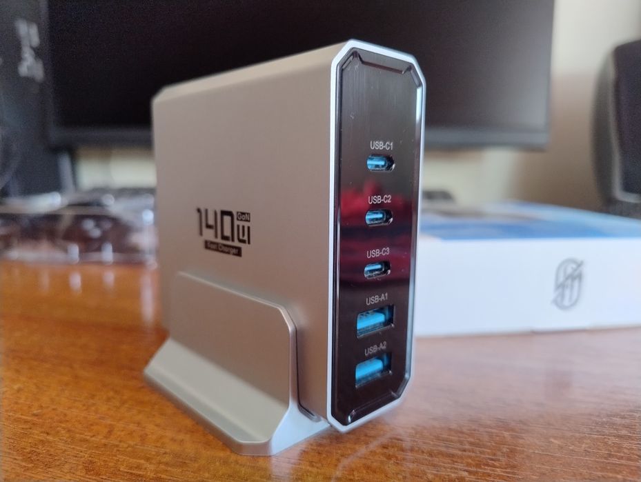 Швидка зарядка, ган, gan, charger , asometech 140w