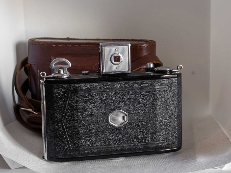 Máquina fotográfica analógica 120mm 6x6 Zeiss Ikon Nettar 515/16 + Bolsa
