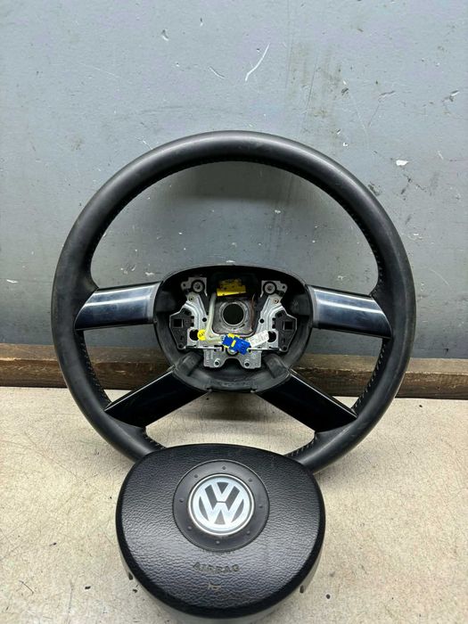 Kierownica Skóra Skórzana + Poduszka VW Touran I
