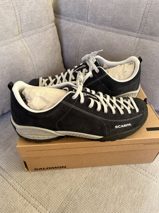 Buty podejściowe scarpa Mojito Czarne Zamszowe – Klasyk Trekking / Outdoor