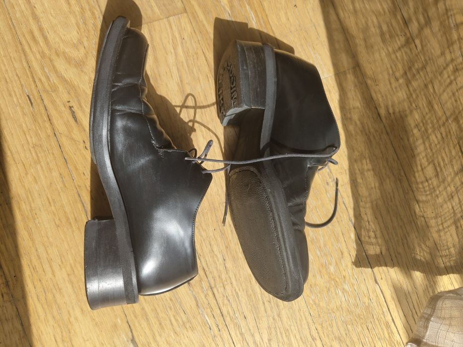 Sapatos Miguel Vieira Originais em Pele – Pretos – Tamanho 41