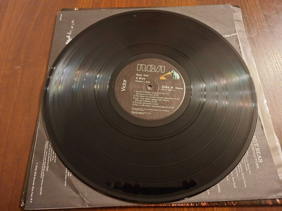płyta winylowa Richard T.Bear Red hot and blue stan EX/EX