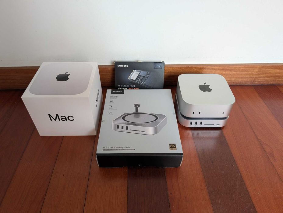 Apple Mac mini M4 (16GB/256GB) + Dock Ugreen 40Gbps + SSD Samsung 1TB [Excelente Estado / Caixa]