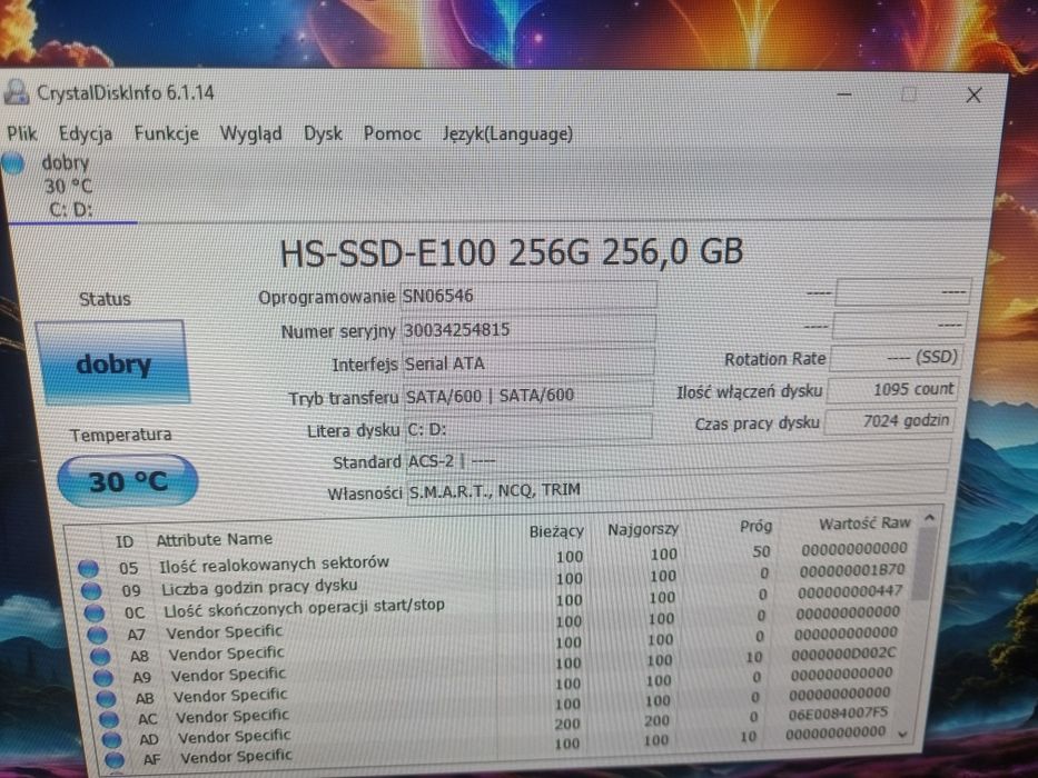 Zestaw komputer PC. 27' 75hz SSD GTX